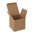 Коробка подарочная CUBE, коричневый, картон