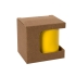 Коробка для кружек 25903, 27701, 27601, размер 11,8х9,0х10,8 см, микрогофрокартон, коричневый, коричневый, микрогофрокартон