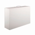 Коробка складная подарочная, 37x25x10cm, кашированный картон, белый, белый, кашированный картон