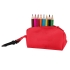 Набор цветных карандашей MIGAL (8шт) с точилкой, красный, дерево, полиэстер