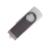 USB flash-карта DOT (8Гб), белый, серебристый, металл, пластик