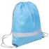 Рюкзак мешок RAY со светоотражающей полосой, голубой, 100% полиэстер, 210d