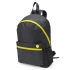 Рюкзак TOWN, черный, желтый, полиэстер 600d