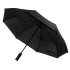 Зонт складной PRESTON с ручкой-фонариком, полуавтомат, черный, нейлон, пластик, металл