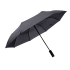 Зонт складной PRESTON с ручкой-фонариком, полуавтомат, темно-серый, нейлон, пластик, металл