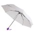 Зонт складной FANTASIA, механический, белый, фиолетовый, нейлон, пластик