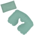 Подушка надувная дорожная в футляре, светло-зеленый, твил
