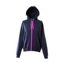 BRESCIA LADY Жен. Толстовка Италия с капюшоном, на молнии, серый