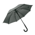 Зонт-трость ANTI WIND, пластиковая ручка, полуавтомат, темно-серый, нейлон, плотность 190 г/м2