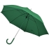 Зонт-трость с пластиковой ручкой, механический, зеленый, нейлон, плотность 190 г/м2