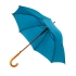 Зонт-трость механический, синий, нейлон, плотность 190 г/м2