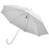 Зонт-трость с пластиковой ручкой, механический, белый, нейлон, плотность 190 г/м2