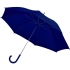 Зонт-трость с пластиковой ручкой, механический, тёмно-синий, нейлон