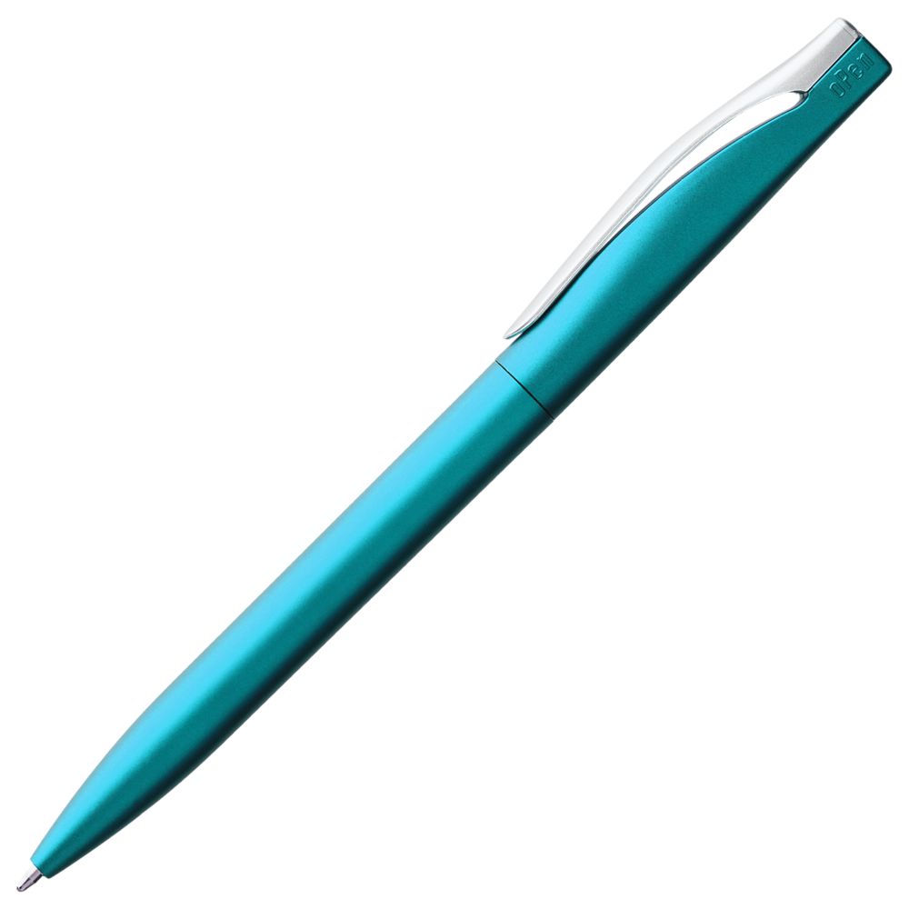 Ручка шариковая Pin Silver, голубой металлик, , 