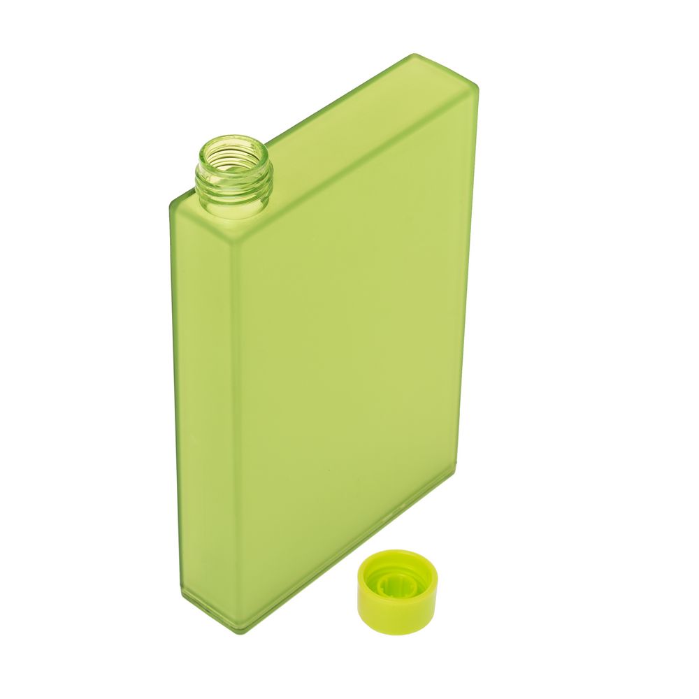 Бутылка-фляга Square, зеленая, , пластик Бутылка-фляга Square, зеленая, , пластик