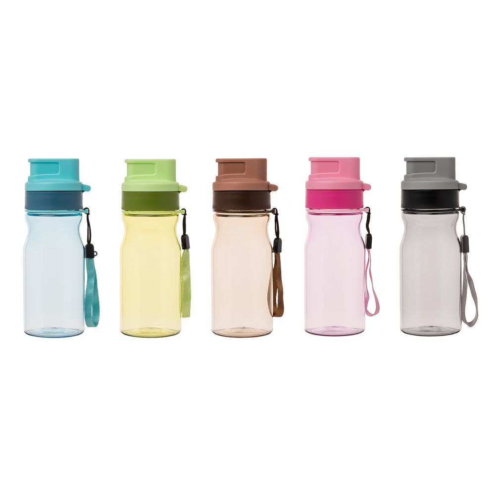 Бутылка для воды Jungle, розовая, , пластик Бутылка для воды Jungle, розовая, , пластик