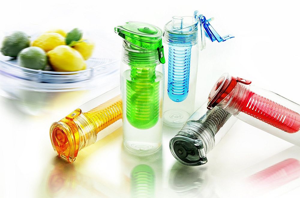 Бутылка для воды Flavour It 2 Go, серая, , Бутылка для воды Flavour It 2 Go, серая, ,