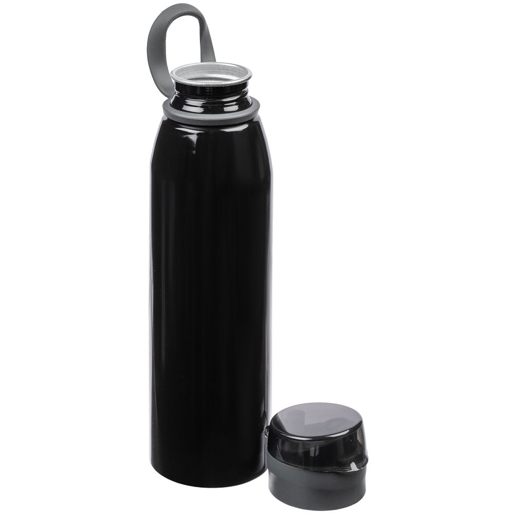 Спортивная бутылка для воды Korver, черная, уценка, , алюминий