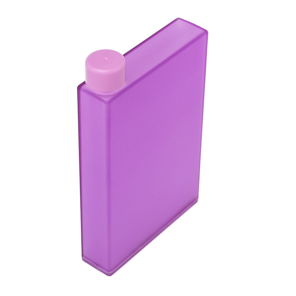 Бутылка-фляга Square, фиолетовая, , пластик Бутылка-фляга Square, фиолетовая, , пластик
