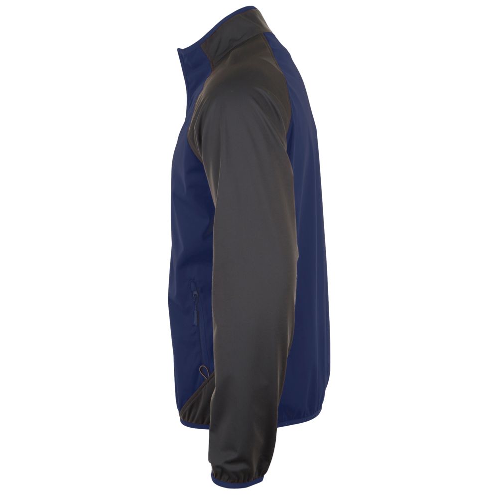 Куртка софтшелл мужская ROLLINGS MEN, темно-синяя с серым, , полиэстер 100%, плотность 180 г/м² Куртка софтшелл мужская ROLLINGS MEN, темно-синяя с серым, , полиэстер 100%, плотность 180 г/м²