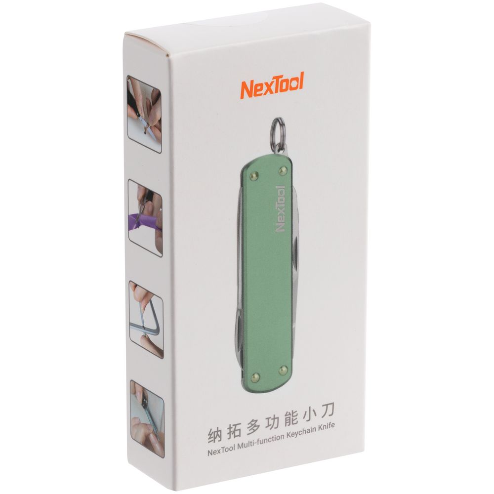 Нож-брелок NexTool Mini, зеленый, , пластик, абс; металл, нержавеющая сталь 402j2