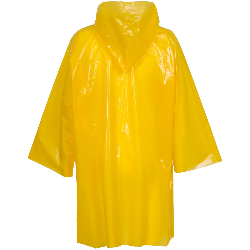 Дождевик-плащ CloudTime, желтый, , полиэтилен, пвд, плотность 80 мкр