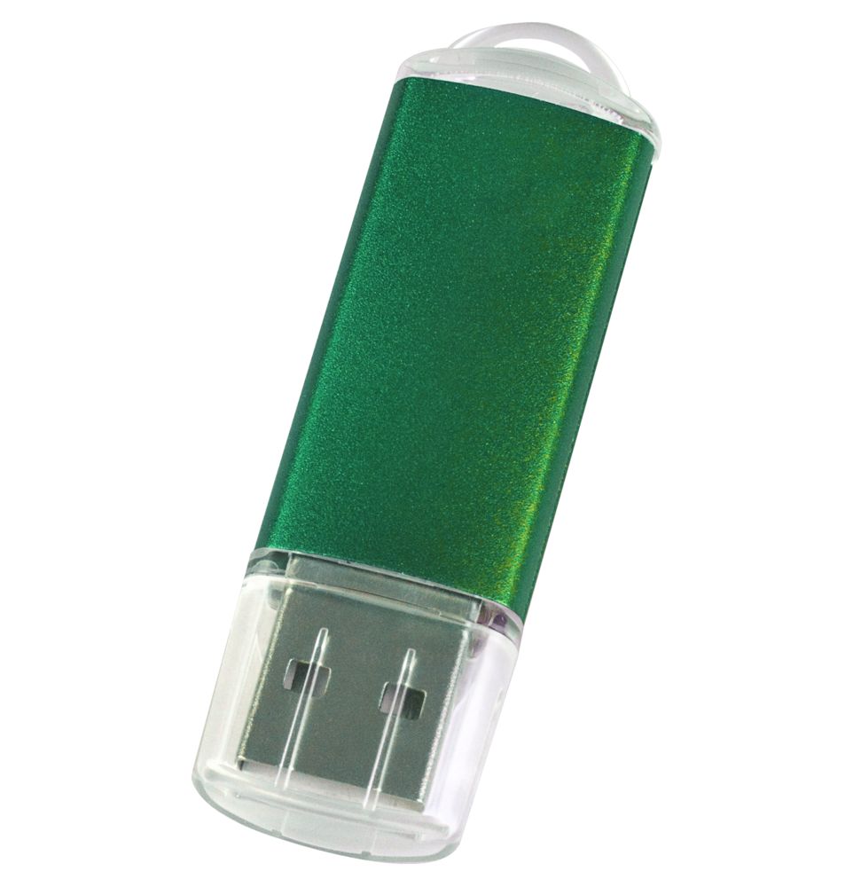 Флешка Simple, зеленая, 8 Гб, , металл; пластик