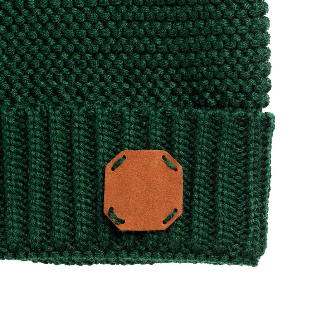 Шапка Brugge, зеленая, , 50% шерсть, 50% акрил Шапка Brugge, зеленая, , 50% шерсть, 50% акрил