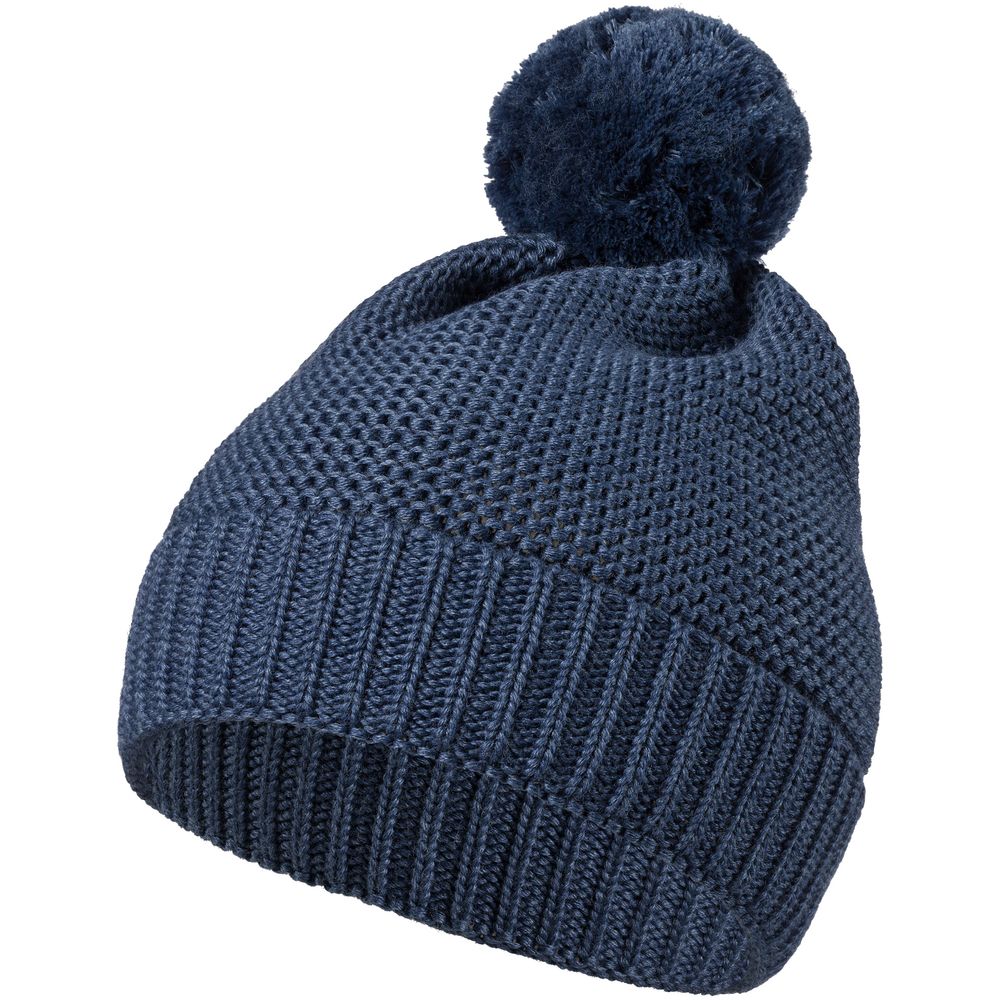 Шапка Brugge, синяя, , 50% шерсть, 50% акрил Шапка Brugge, синяя, , 50% шерсть, 50% акрил