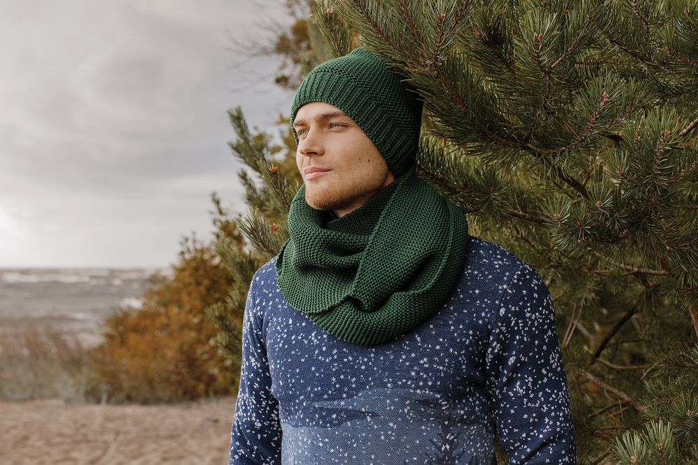 Шапка Brugge, зеленая, , 50% шерсть, 50% акрил Шапка Brugge, зеленая, , 50% шерсть, 50% акрил