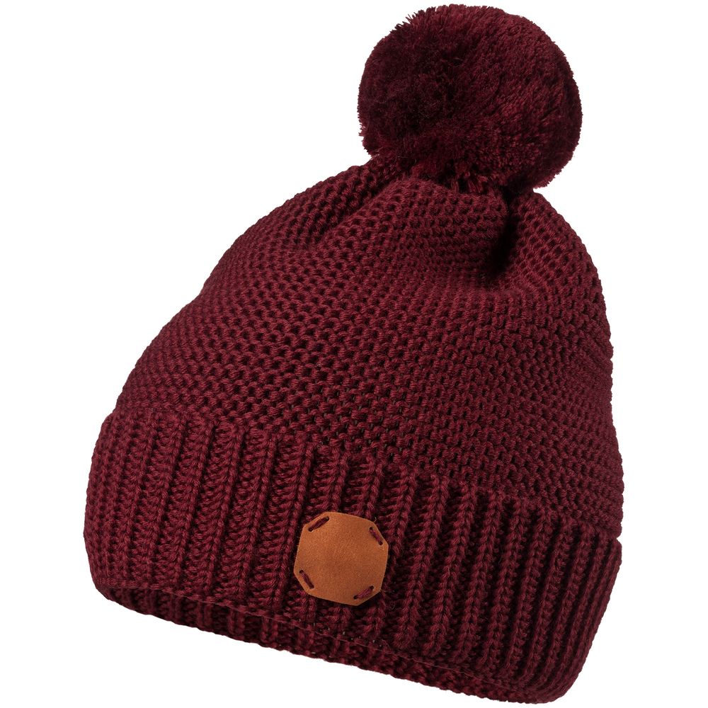 Шапка Brugge, бордовая, , Шапка Brugge, бордовая, ,