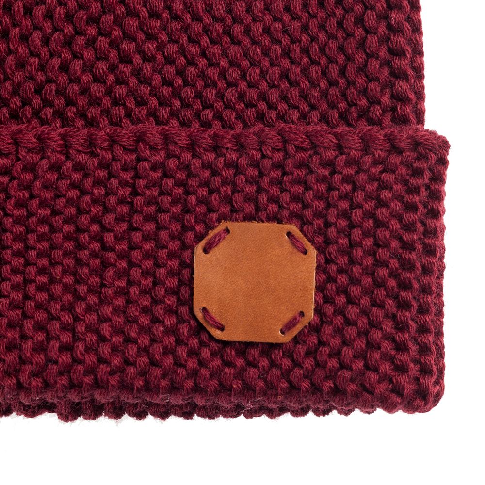 Шапка Brugge, бордовая, , Шапка Brugge, бордовая, ,