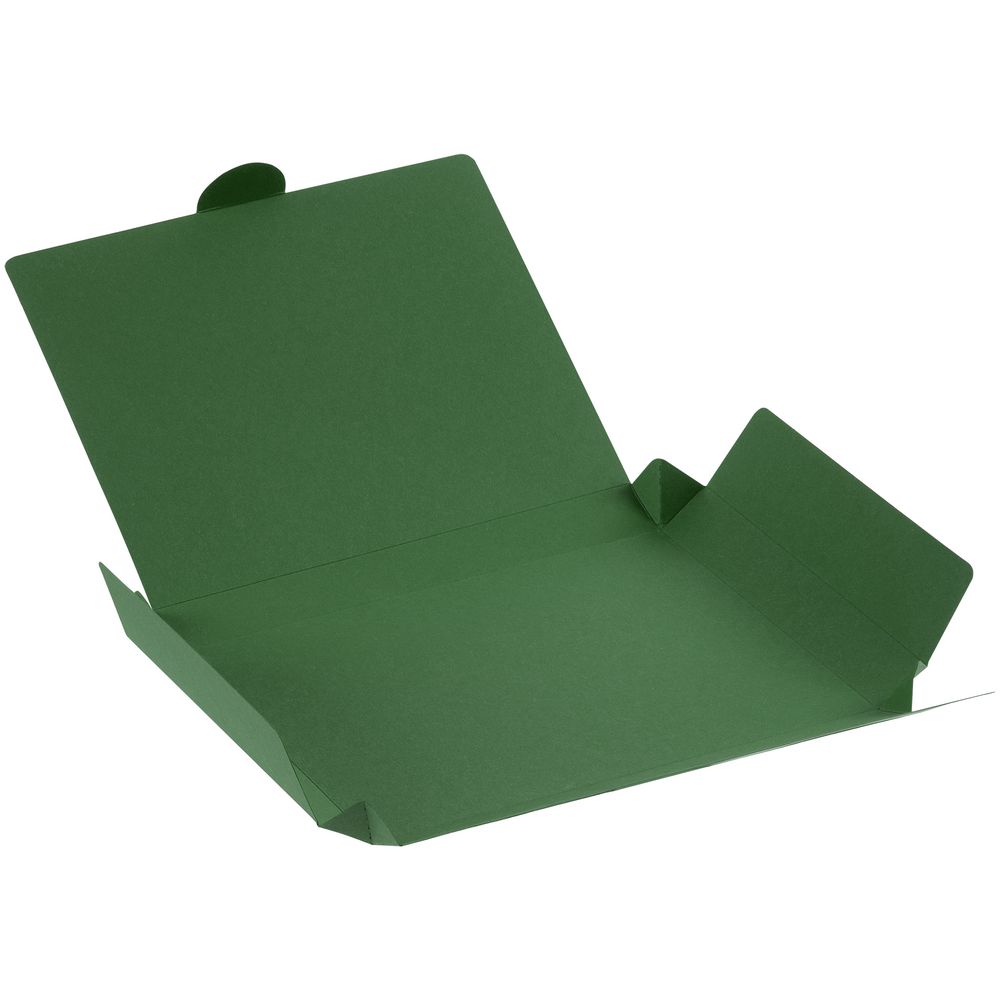 Коробка самосборная Flacky Slim, зеленая, , картон