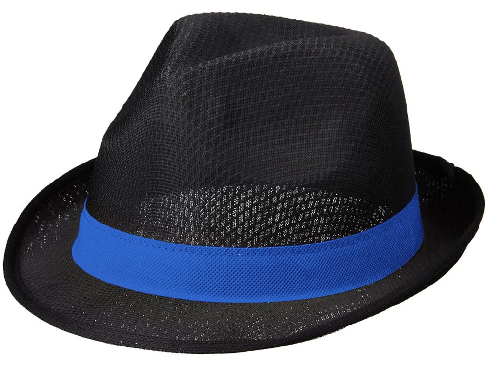 Лента для шляпы Trilby, синий, синий, нетканое полипропиленовое волокно