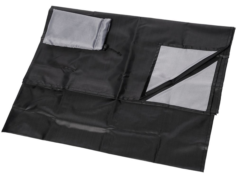 Коврик для пикника Perry, черный/серый, черный/серый, полиэстер Коврик для пикника Perry, черный/серый, черный/серый, полиэстер