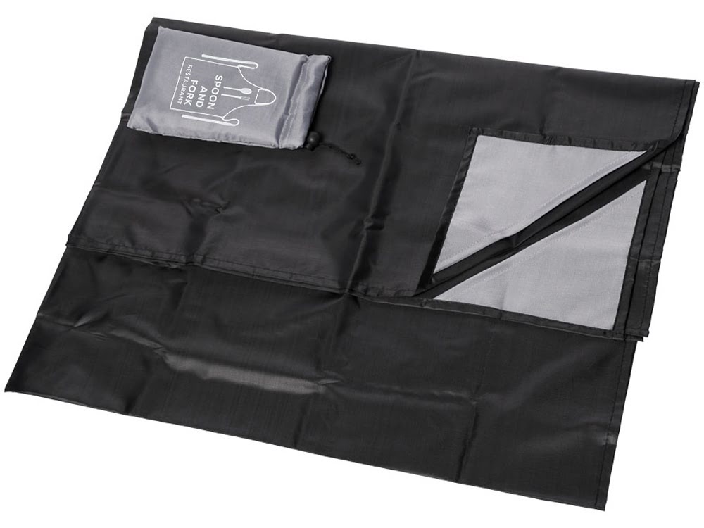 Коврик для пикника Perry, черный/серый, черный/серый, полиэстер Коврик для пикника Perry, черный/серый, черный/серый, полиэстер