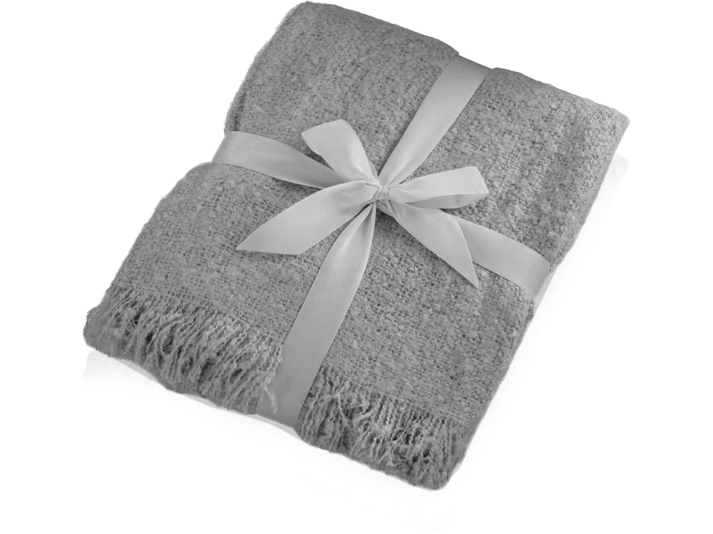 Плед акриловый Mohair, серый, серый, 100% акрил Плед акриловый Mohair, серый, серый, 100% акрил