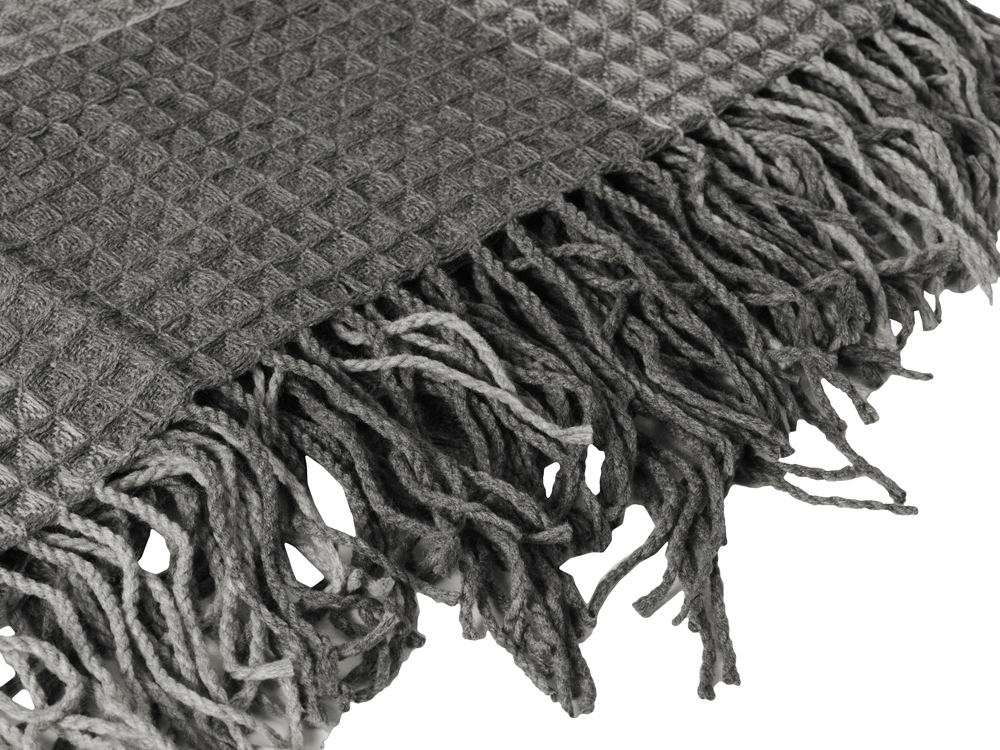 Плед акриловый Gaufre, серый, серый, 100% акрил Плед акриловый Gaufre, серый, серый, 100% акрил