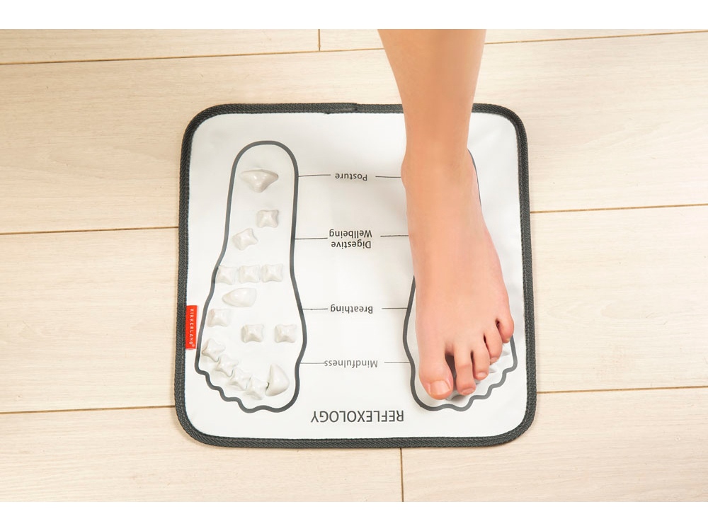 Массажный коврик для ног Relax, белый/серый, полиуретан, пп пластик Массажный коврик для ног Relax, белый/серый, полиуретан, пп пластик