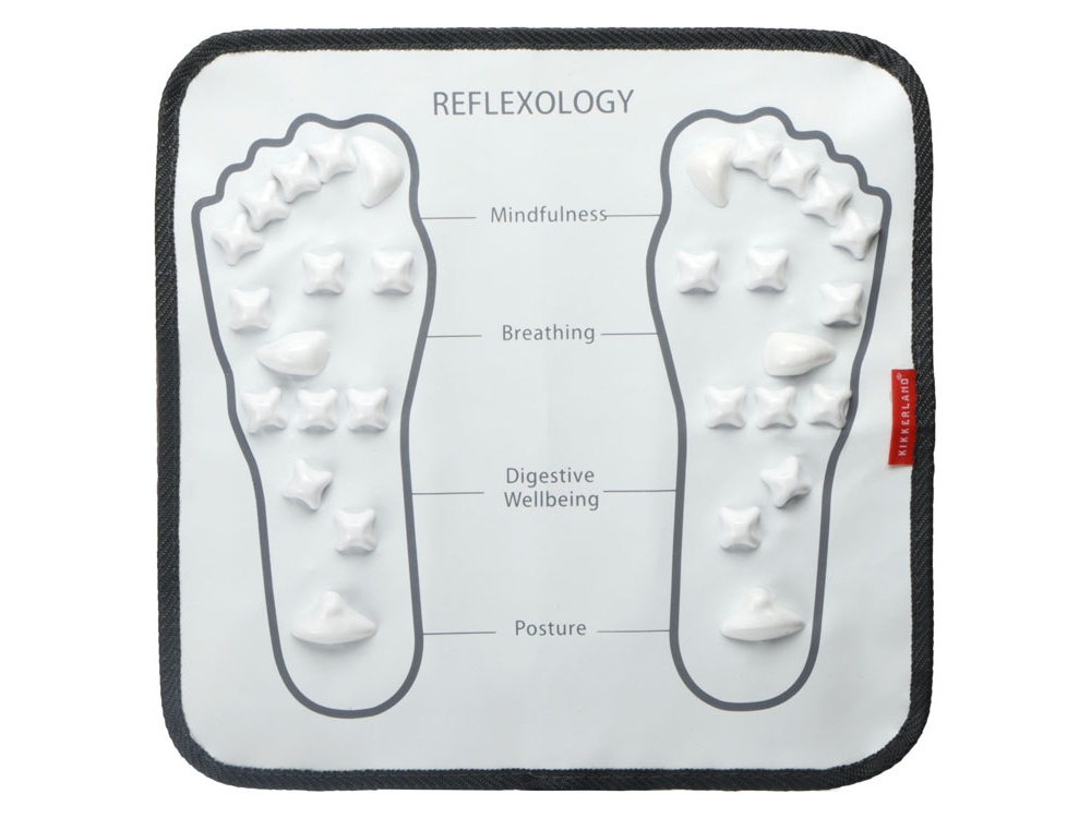 Массажный коврик для ног Relax, белый/серый, полиуретан, пп пластик Массажный коврик для ног Relax, белый/серый, полиуретан, пп пластик