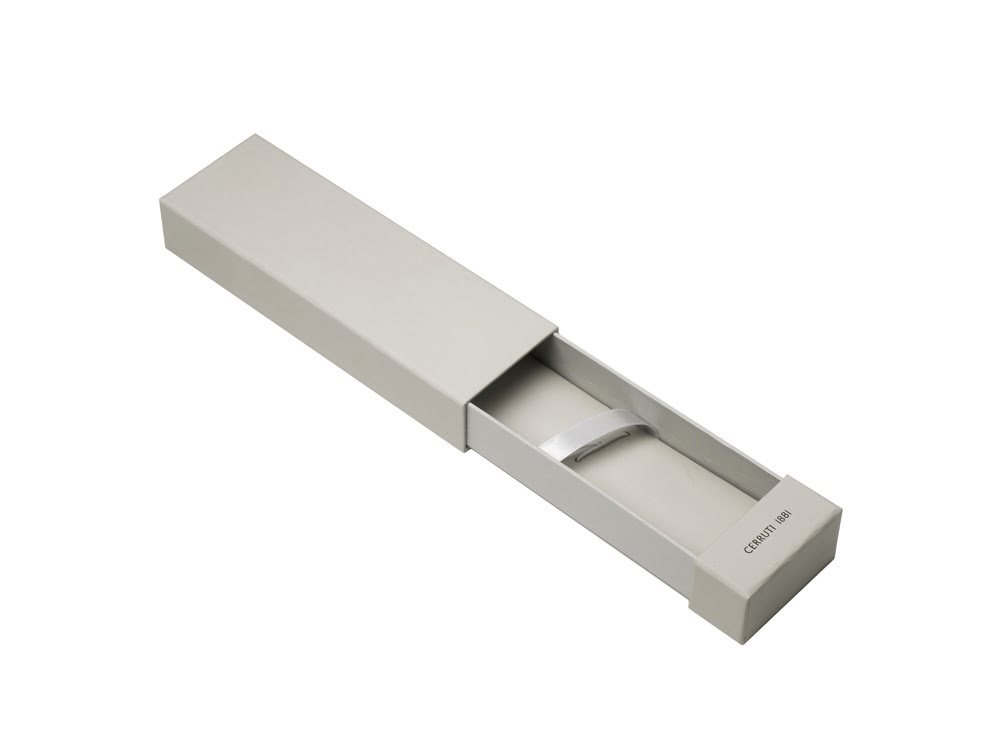 Ручка роллер Cerruti 1881 модель Zoom Black в футляре, серебристый/черный, металл Ручка роллер Cerruti 1881 модель Zoom Black в футляре, серебристый/черный, металл