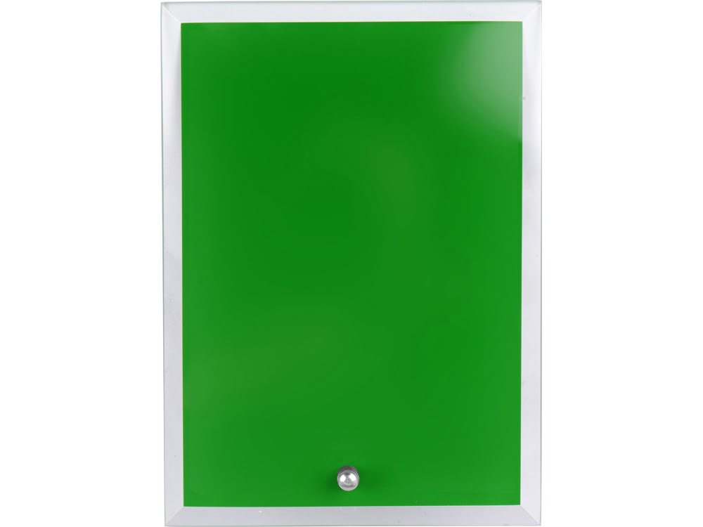 Награда Frame, зеленый, зеленый/прозрачный, стекло/металл