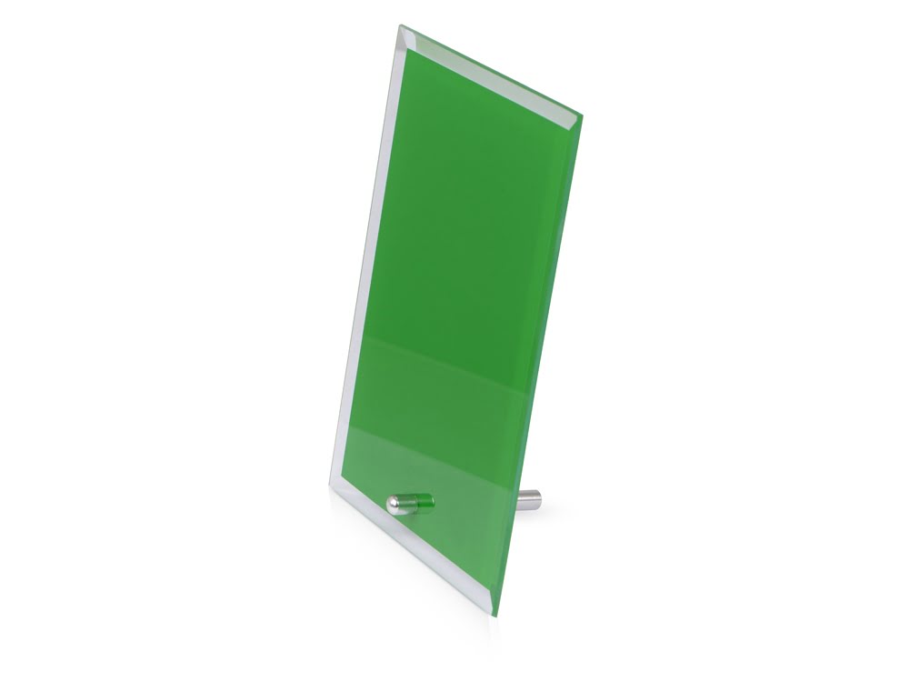 Награда Frame, зеленый, зеленый/прозрачный, стекло/металл