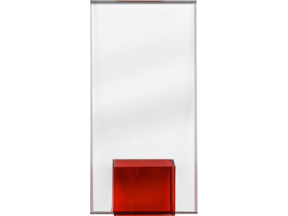 Награда Galant, красный, прозрачный/красный, стекло