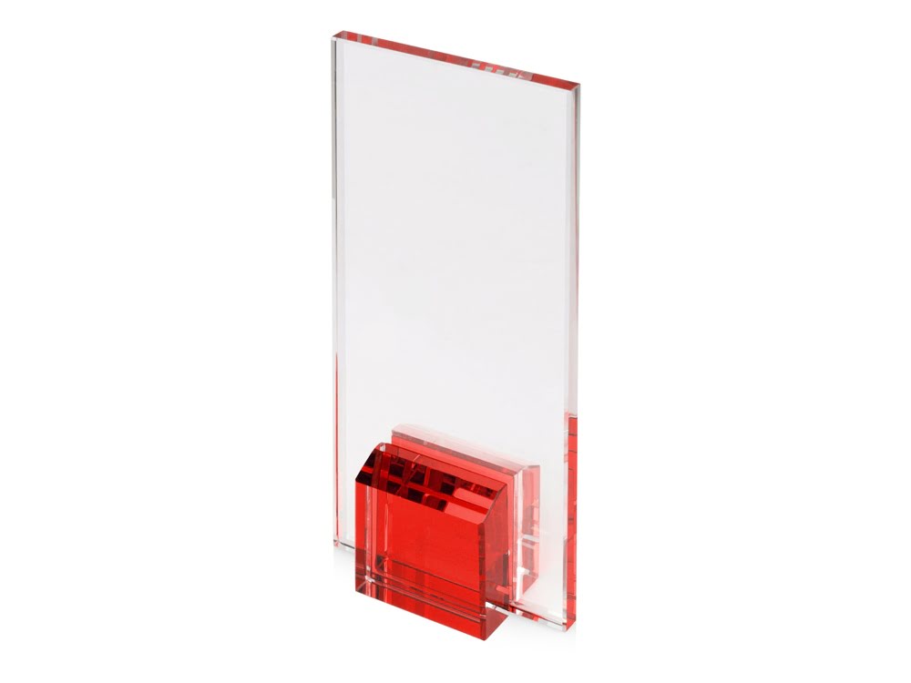 Награда Galant, красный, прозрачный/красный, стекло