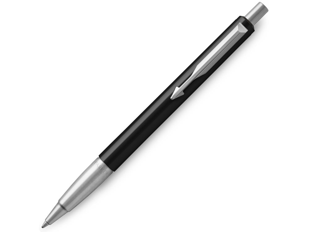 Ручка шариковая Parker Vector Standard K01 Black CT, черный, черный/серебристый, пластик. отделка- полированная нержавеющая сталь Ручка шариковая Parker Vector Standard K01 Black CT, черный, черный/серебристый, пластик. отделка- полированная нержавеющая сталь