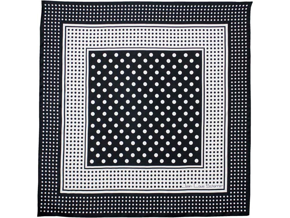 Набор Jean-Louis Scherrer: платок шелковый, ручка-роллер, черный/белый, 100% шелк, латунь Набор Jean-Louis Scherrer: платок шелковый, ручка-роллер, черный/белый, 100% шелк, латунь