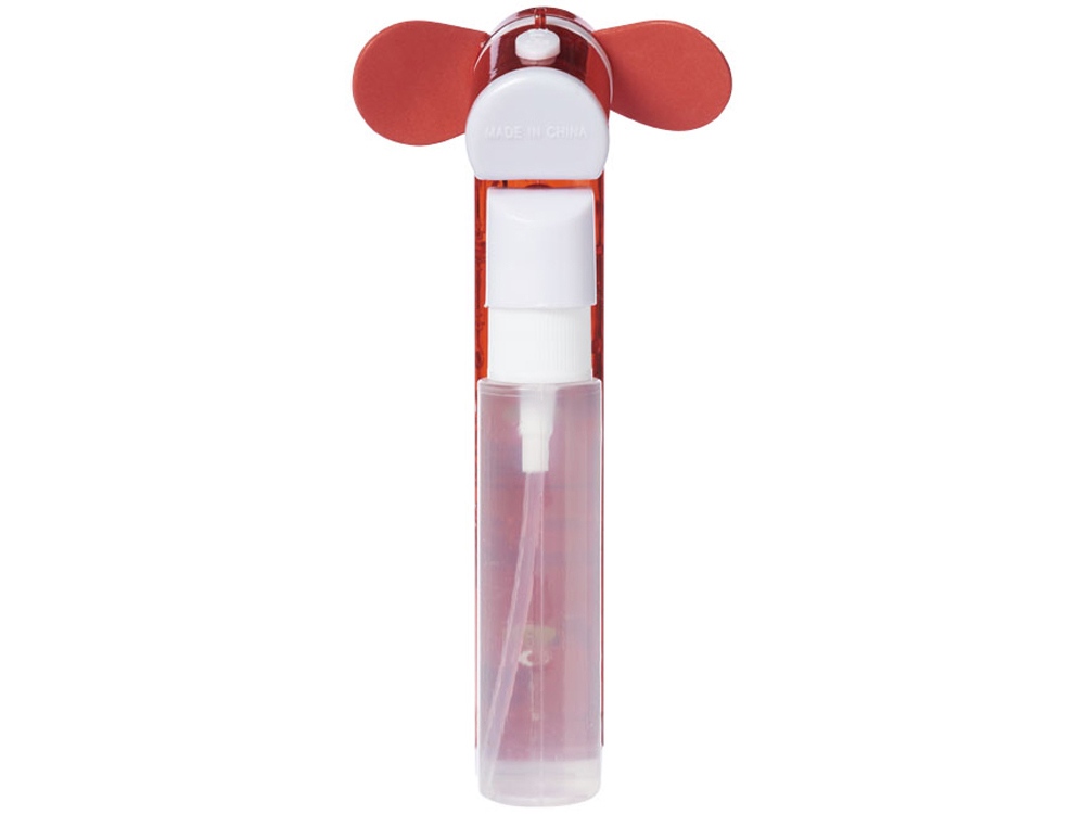 Карманный водяной вентилятор Fiji, красный, красный, пс, пп пластик