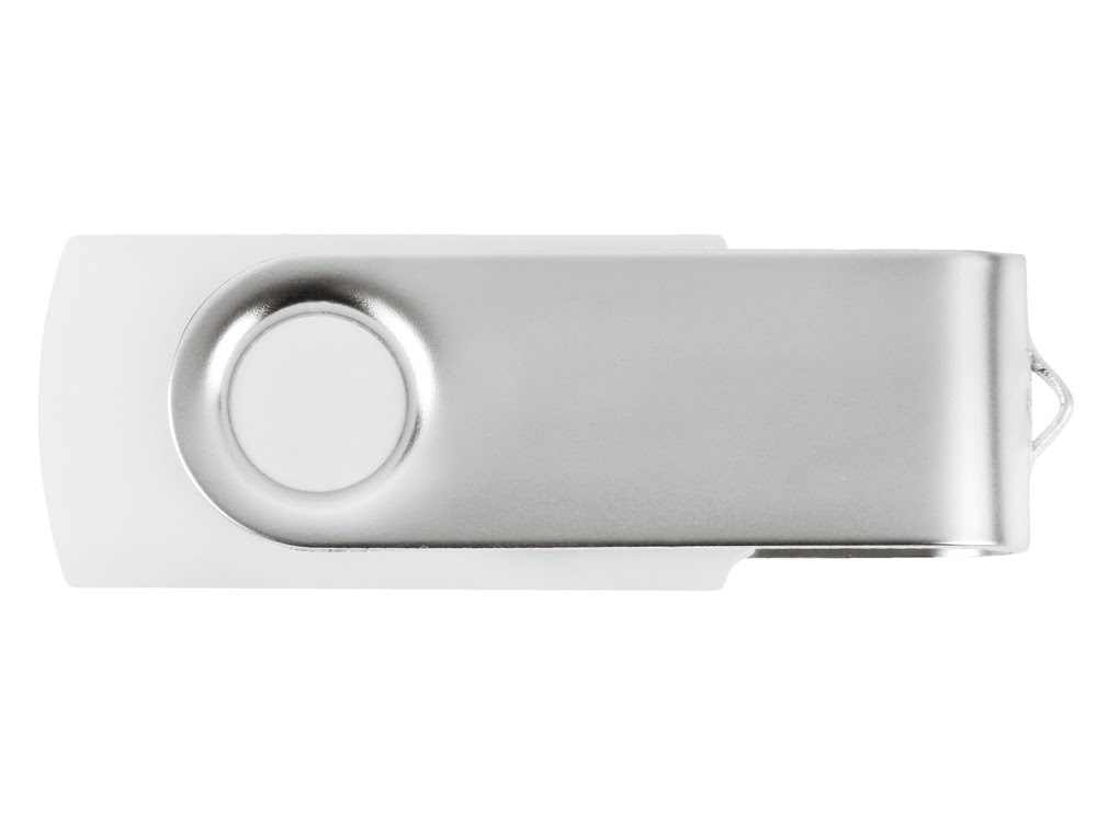 USB-флешка на 16 Гб «Квебек», белый, пластик с покрытием soft-touch\металл