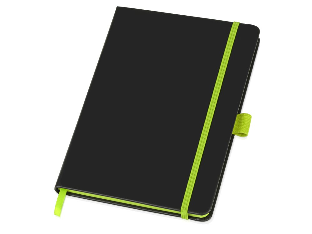 Подарочный набор Q-edge с флешкой, ручкой-подставкой и блокнотом А5, зеленый, черный/зеленый, блокнот - пу, ручка-подставка - металл/пластик, usb-флешка - пластик с покрытием soft-touch/металл